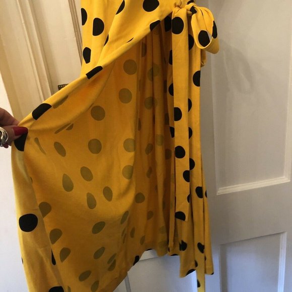 Zara NWOT polka dot wrap dress size small - Picture 10 of 13